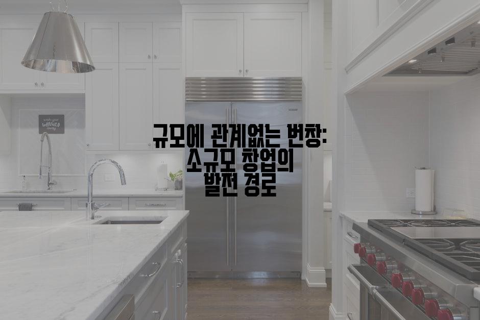 규모에 관계없는 번창: 소규모 창업의 발전 경로