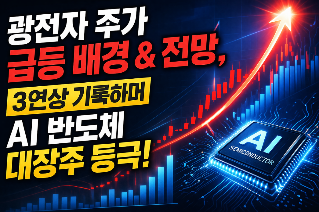 광전자 3연상, AI 반도체 대장주 등극한 진짜 이유