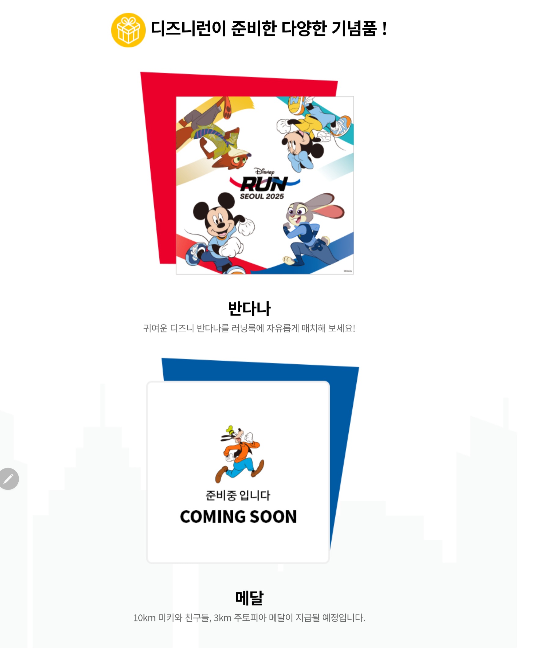 마라톤대회 기념품 사진