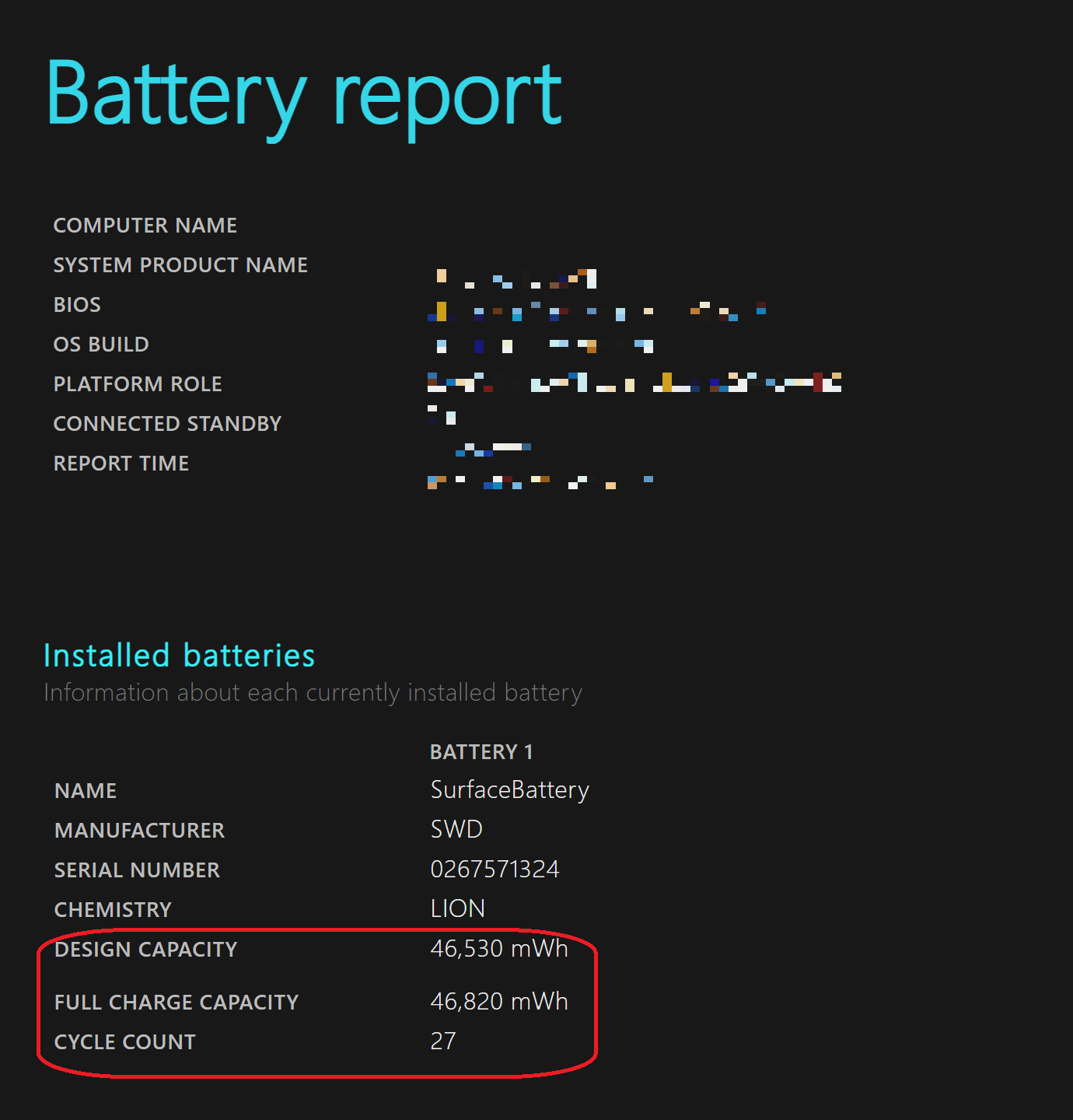 리포트 화면 분석