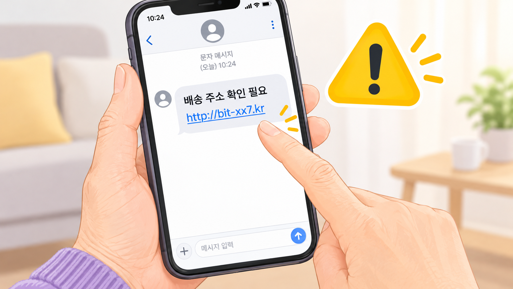 스미싱 문자 구별하는 방법, 택배·부고·청첩장 문자 링크 주의사항