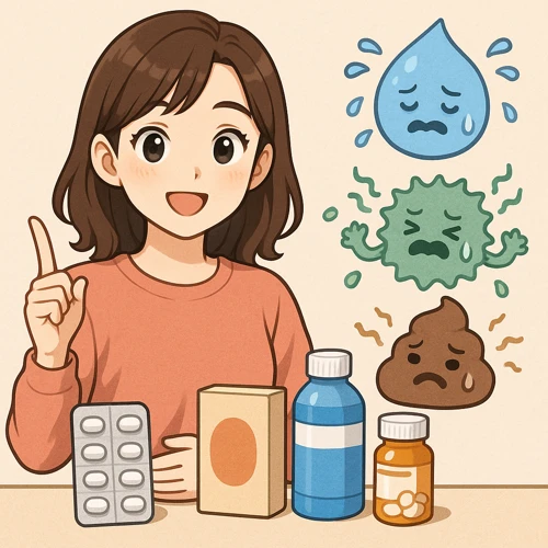 설사약 선택 상황별 안내 이미지