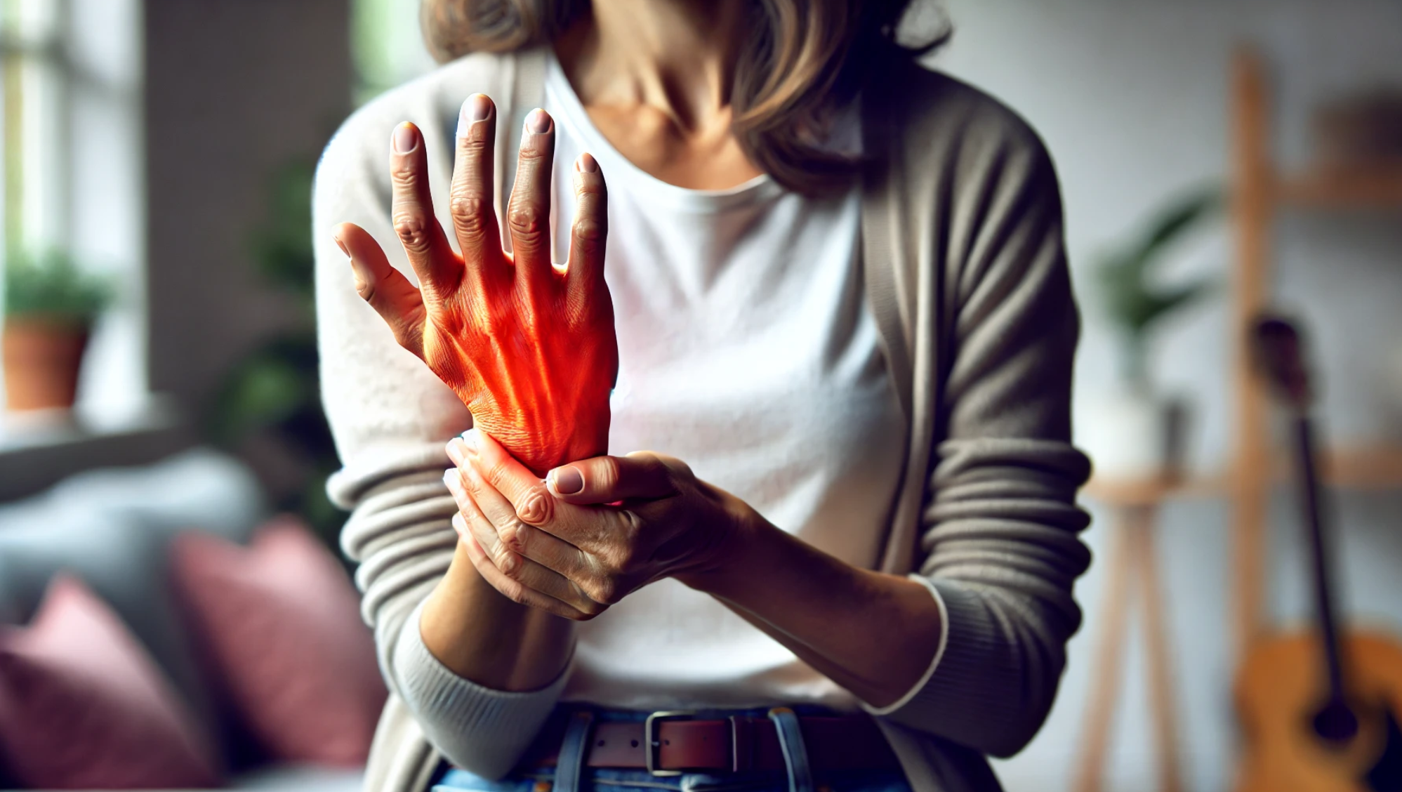 말초신경병증을 앓고 있는 여자