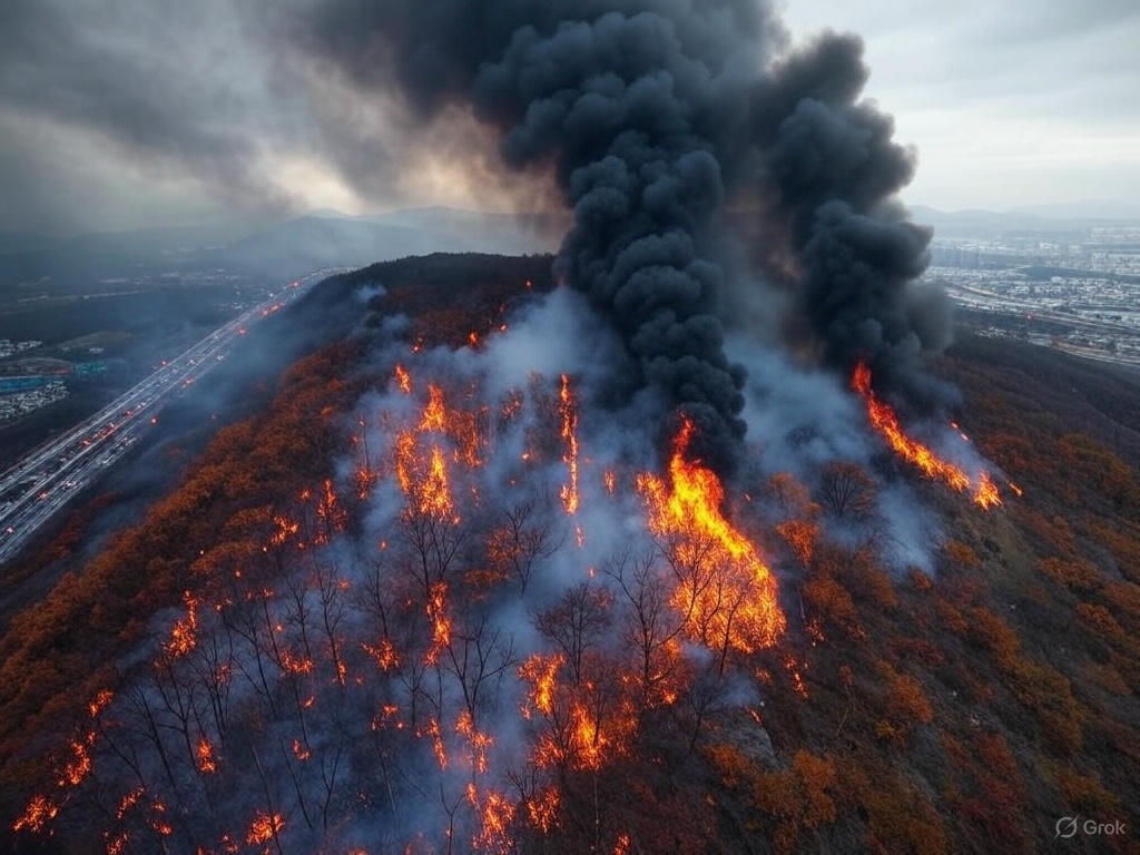 대구 산불 현장