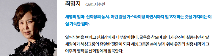 신데렐라 게임 등장인물 출연 줄거리