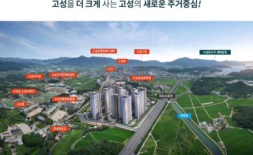 고성 스위트엠 엘크루 입지환경