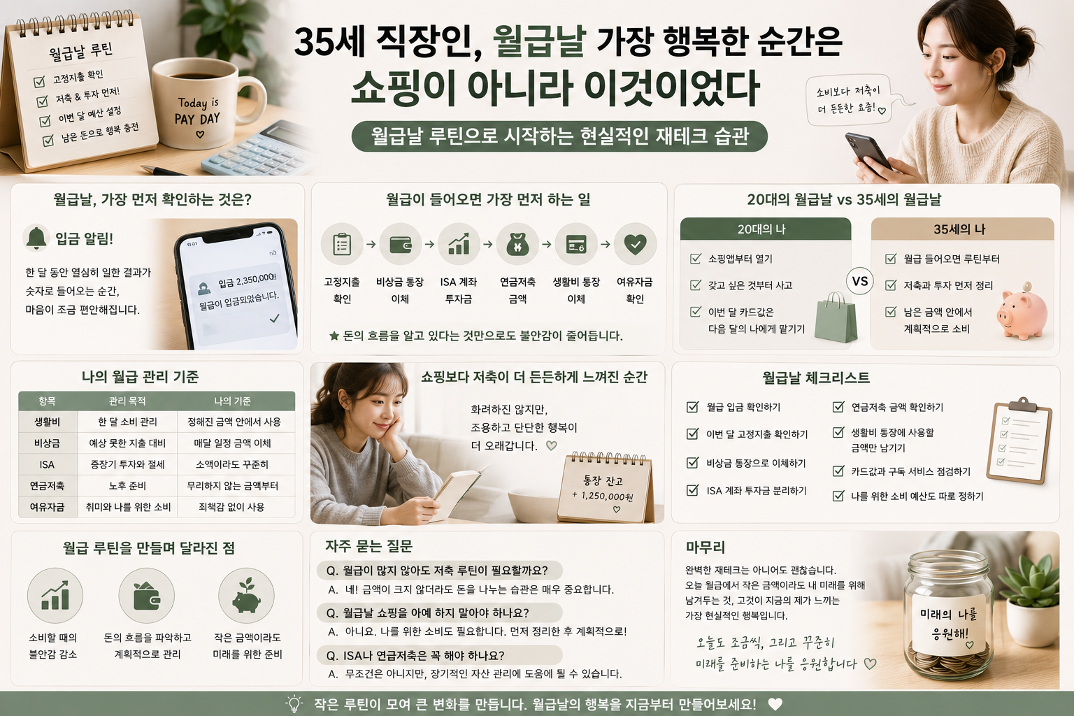 35세 직장인, 월급날 가장 행복한 순간은 쇼핑이 아니라 이것이었다