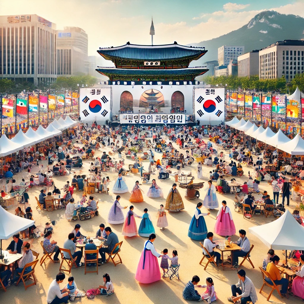 2024 한글날 행사와 공휴일 지정 설명 ai 이미지