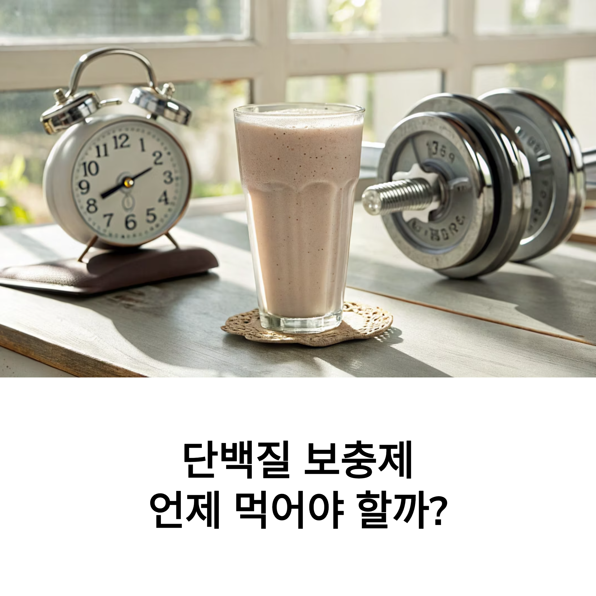 단백질 보충제, 식후냐 운동 후냐