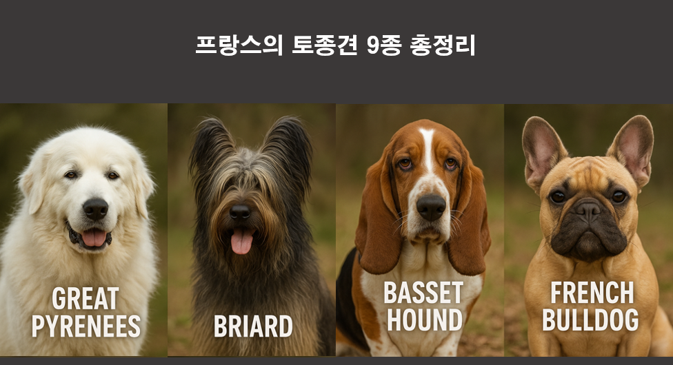 프랑스의 토종견 9종 이미지
