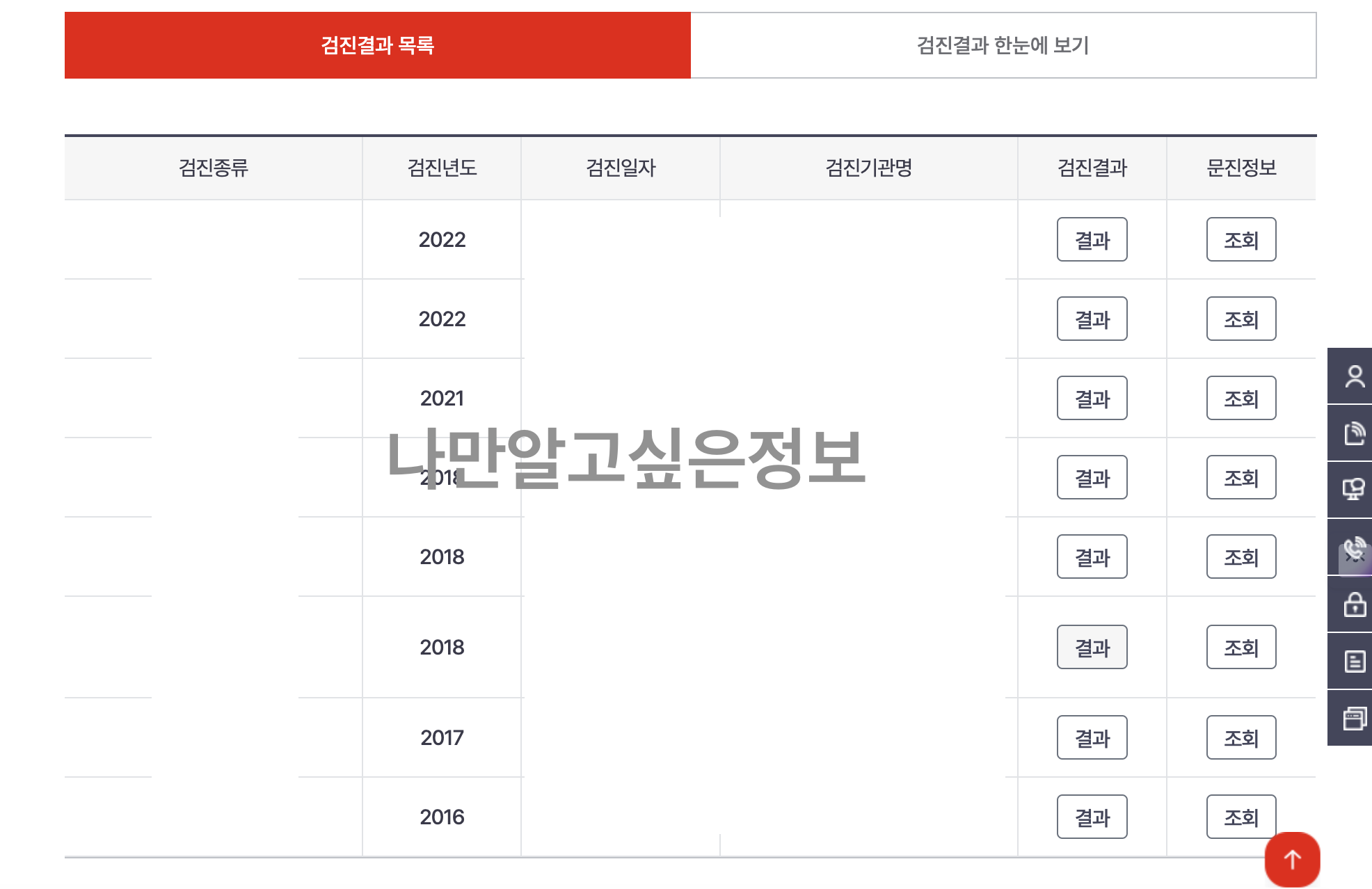 직장제출용 건강검진 확인서