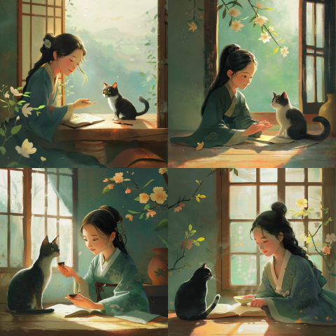 미드저니-Variations로-생성하기-달나무-작가님