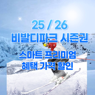 비발디파크 시즌권 2526 자녀 무료 케이블카 무제한 섬네일