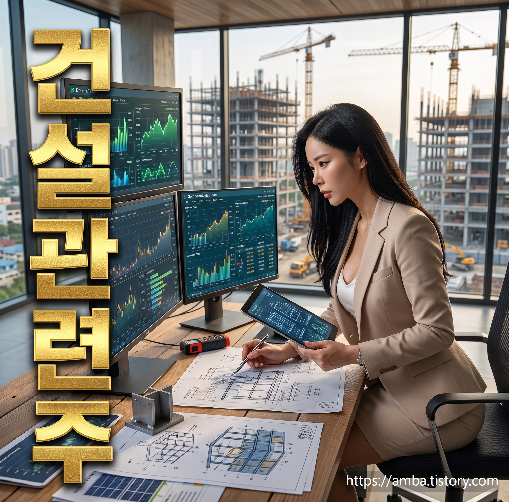건설 관련주와 여성 주식 전문가
