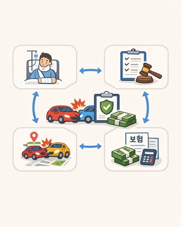운전자보험 교통사고 위로금 전체 구조와 보장 흐름을 보여주는 설명 이미지6