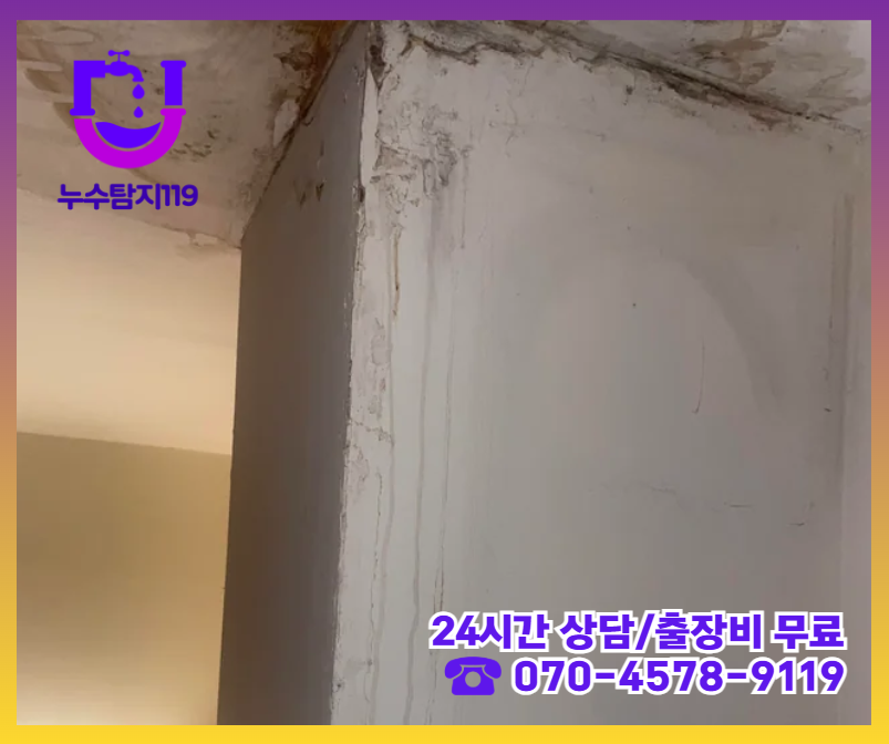 덕이동 아파트 빌라 화장실 천장 누수2