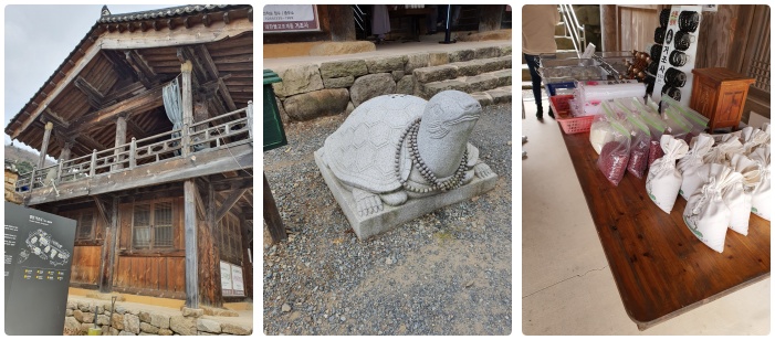 거조사 입구 영산루와 입구 거북이 불교용품