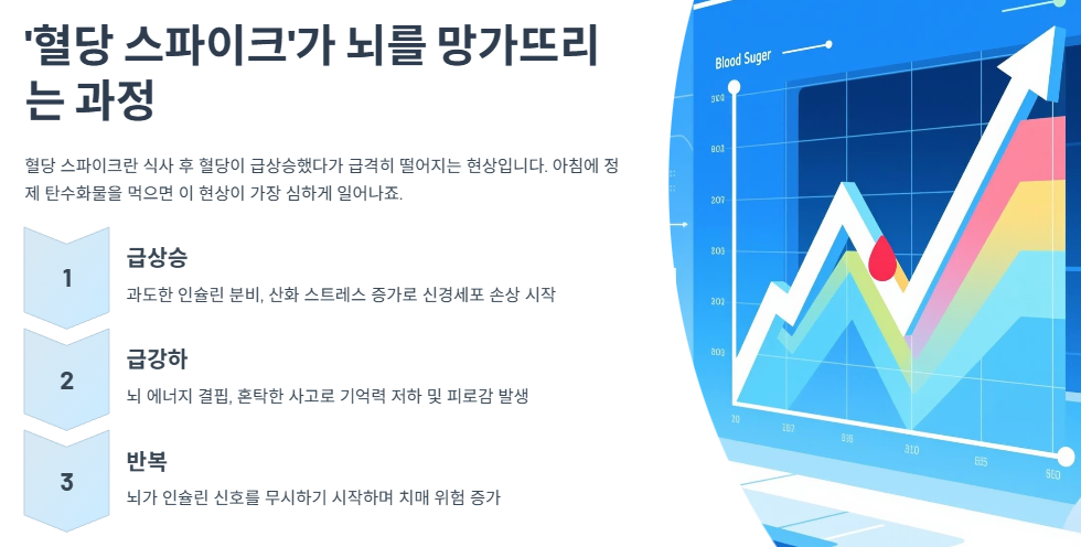 혈당 스파이크'가 뇌를 망가뜨리는 과정