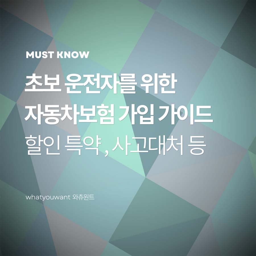 초보 운전자를 위한 자동차보험 가이드 : 담보·할인 특약·사고 대처 첫걸음