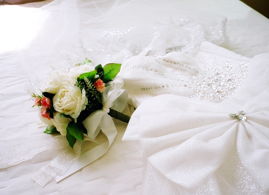 셀프웨딩 촬영할때 들었던 조화부케