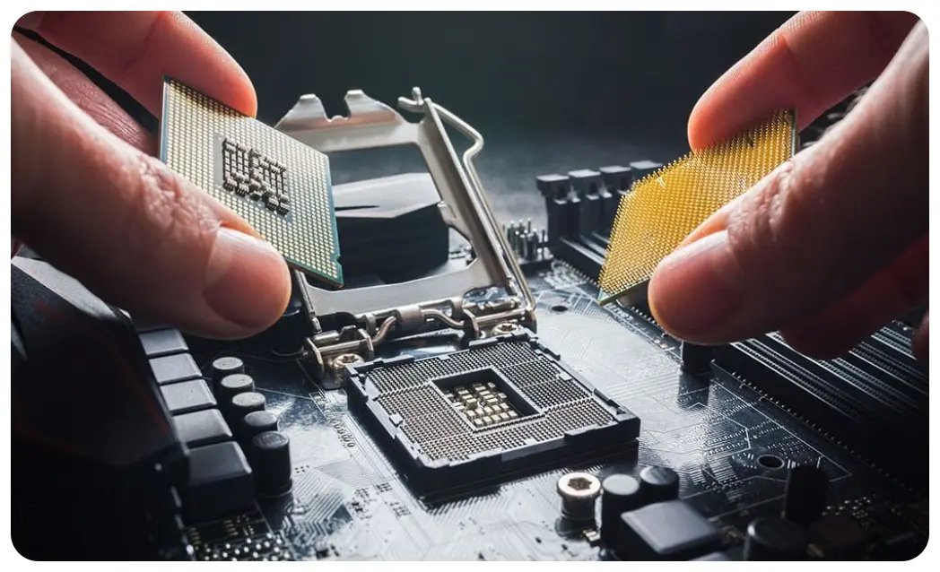 AMD와 Intel CPU 선택을 비교하는 대표 이미지