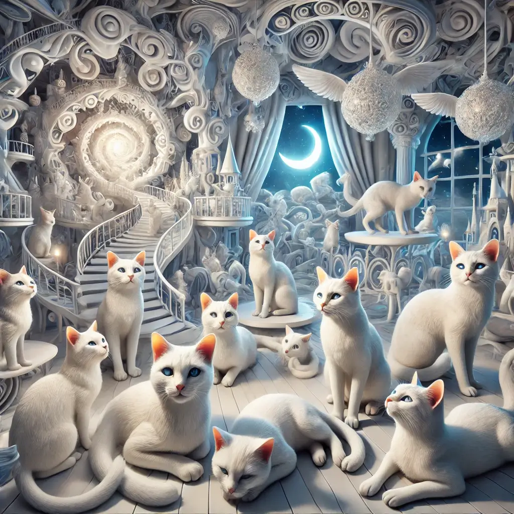 흰 고양이 꿈 해몽