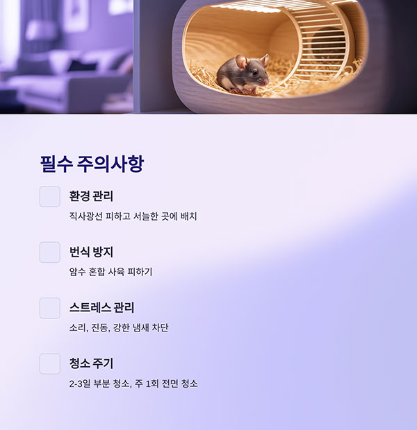 키울 때 꼭 알아야 할 주의사항