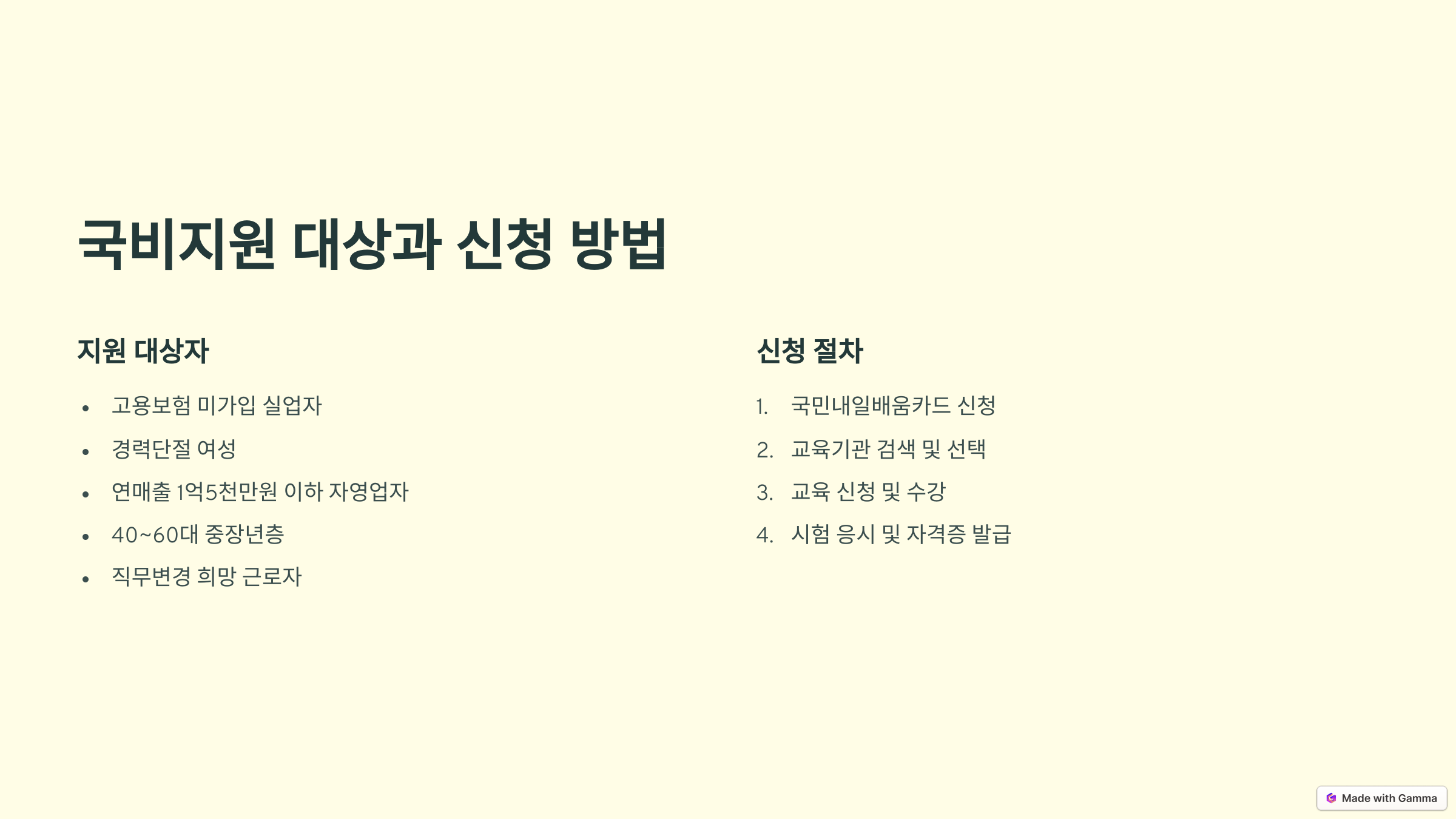 요양보호사 국비지원 대상과 신청 방법