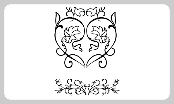 Pattern, Design : ancient, flowers