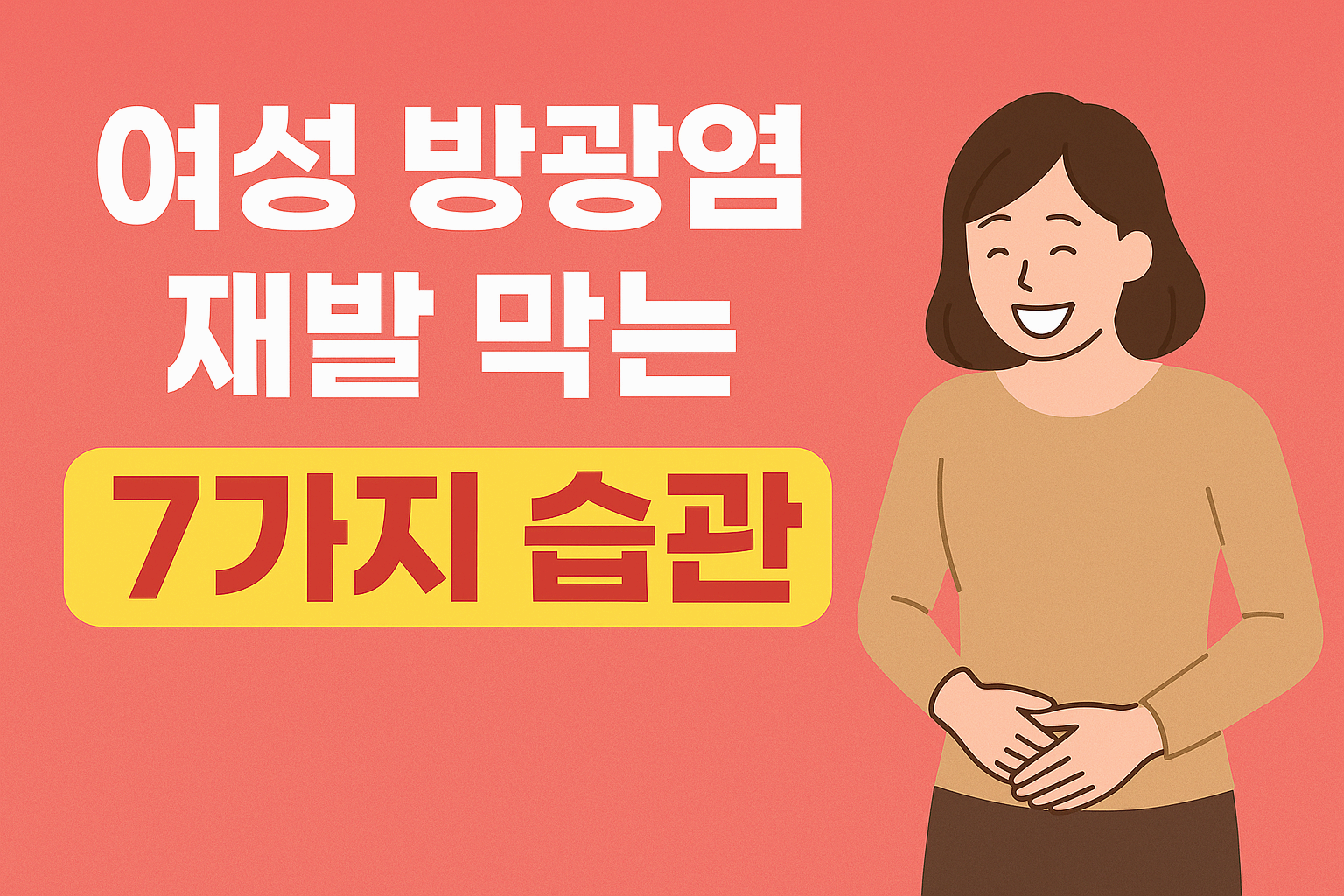 여성 방광염 재발 줄이는 생활습관 7가지