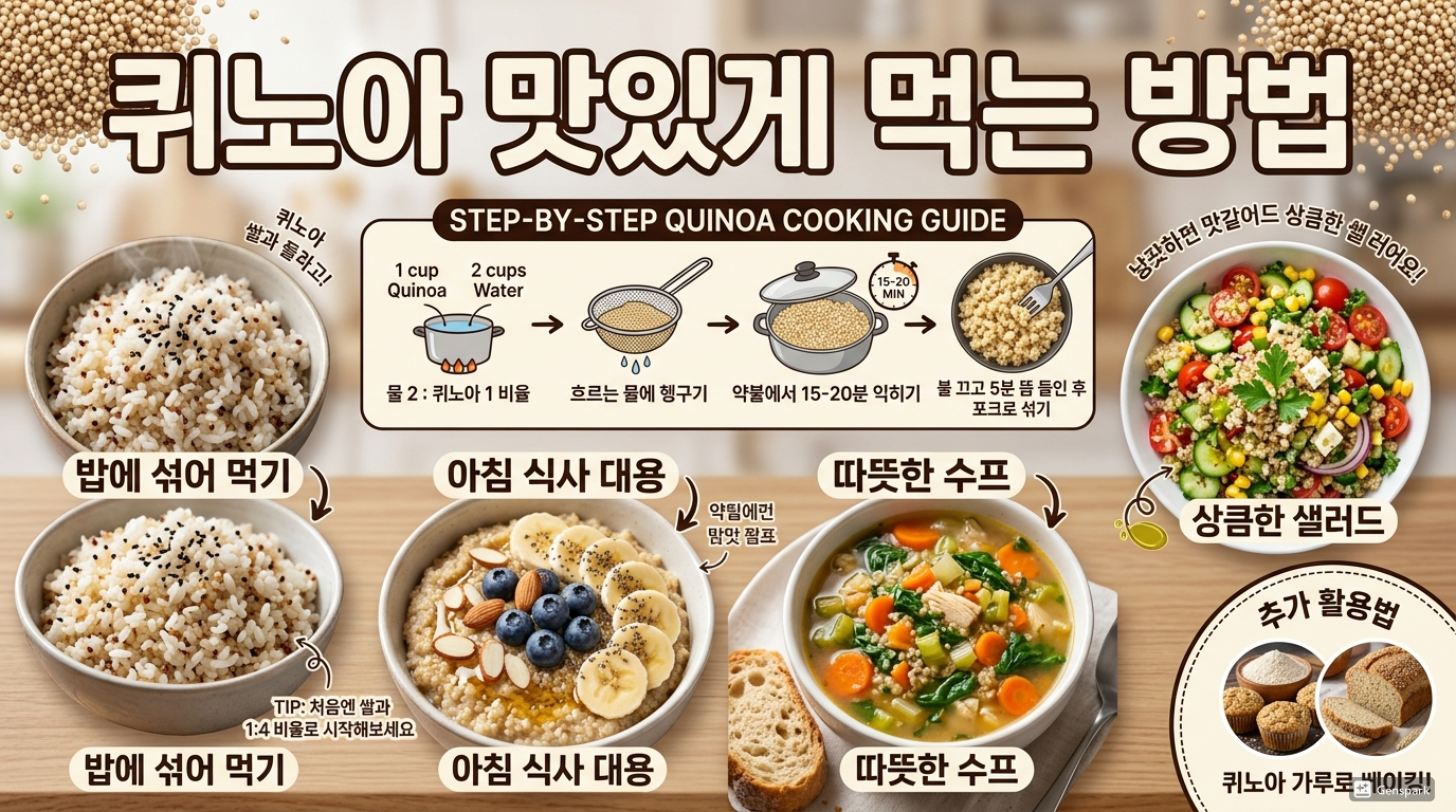 퀴노아 맛있게 먹는 방법