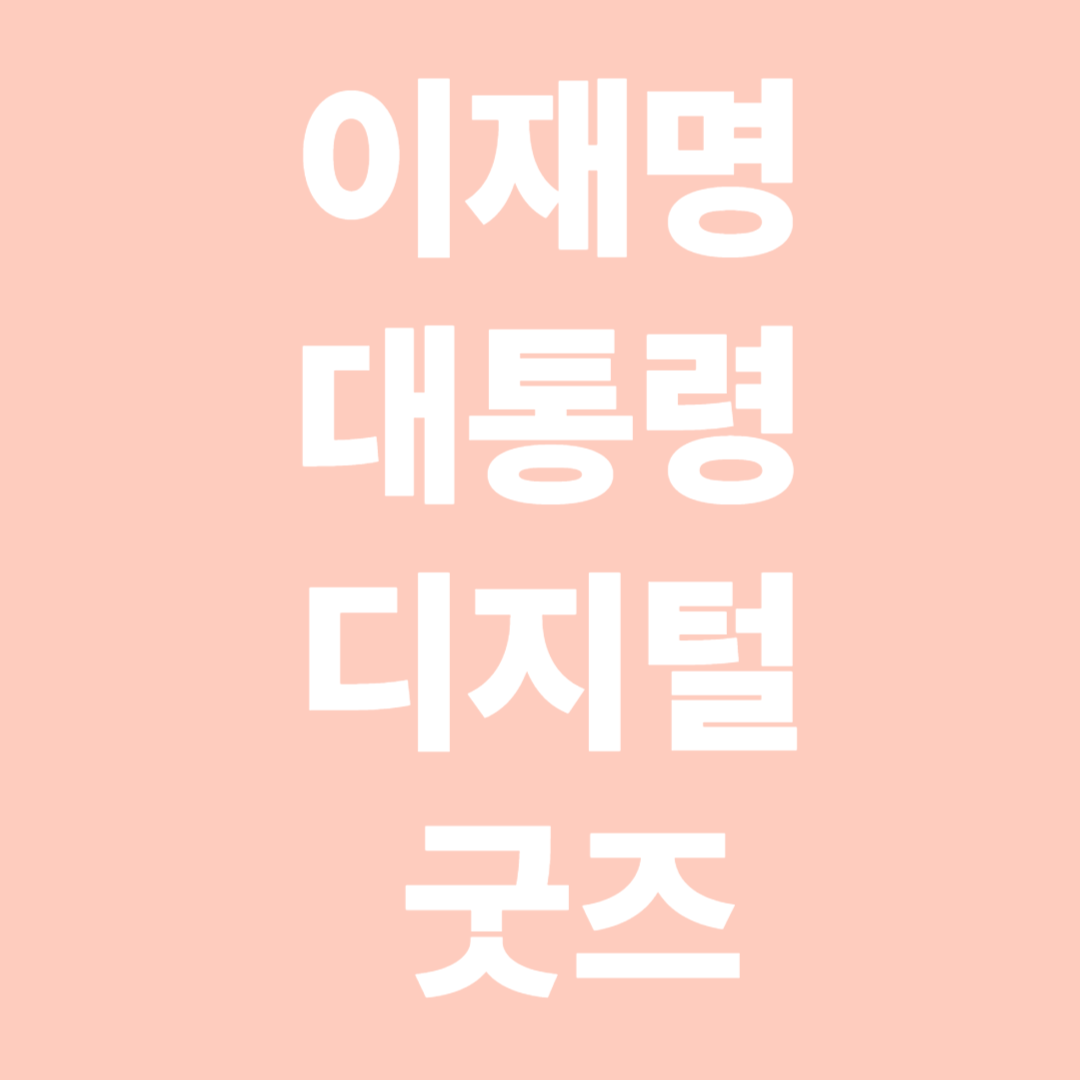 이재명 대통령 디지털 굿즈