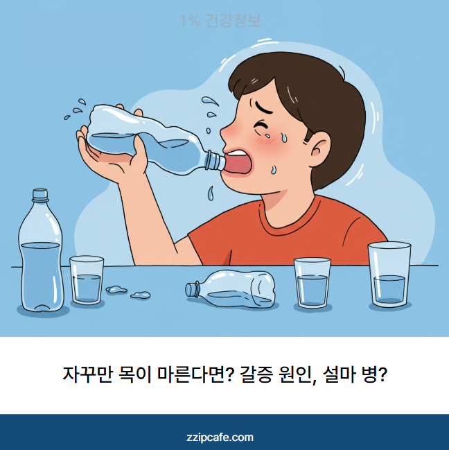 자꾸만 목이 마른다면? 갈증 원인, 설마 병?