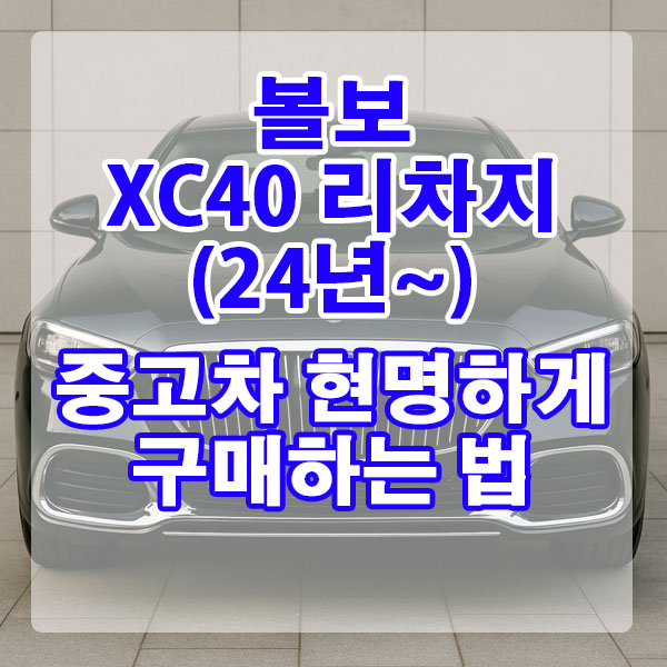 볼보 XC40 리차지 (22~23년) 중고차 현명하게 구매하는 법