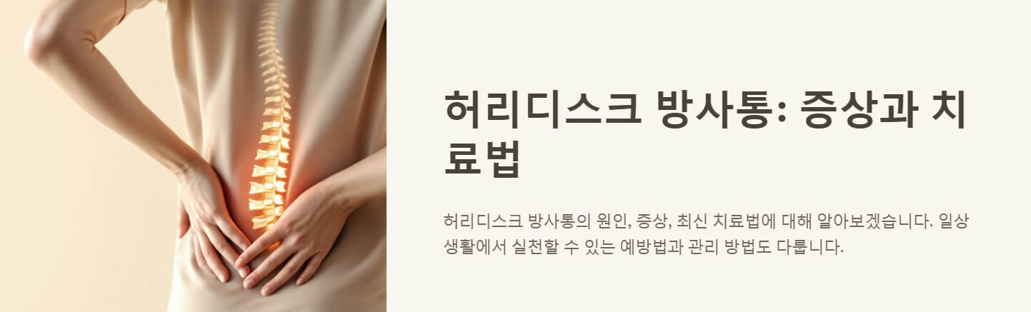 허리디스크 방사통