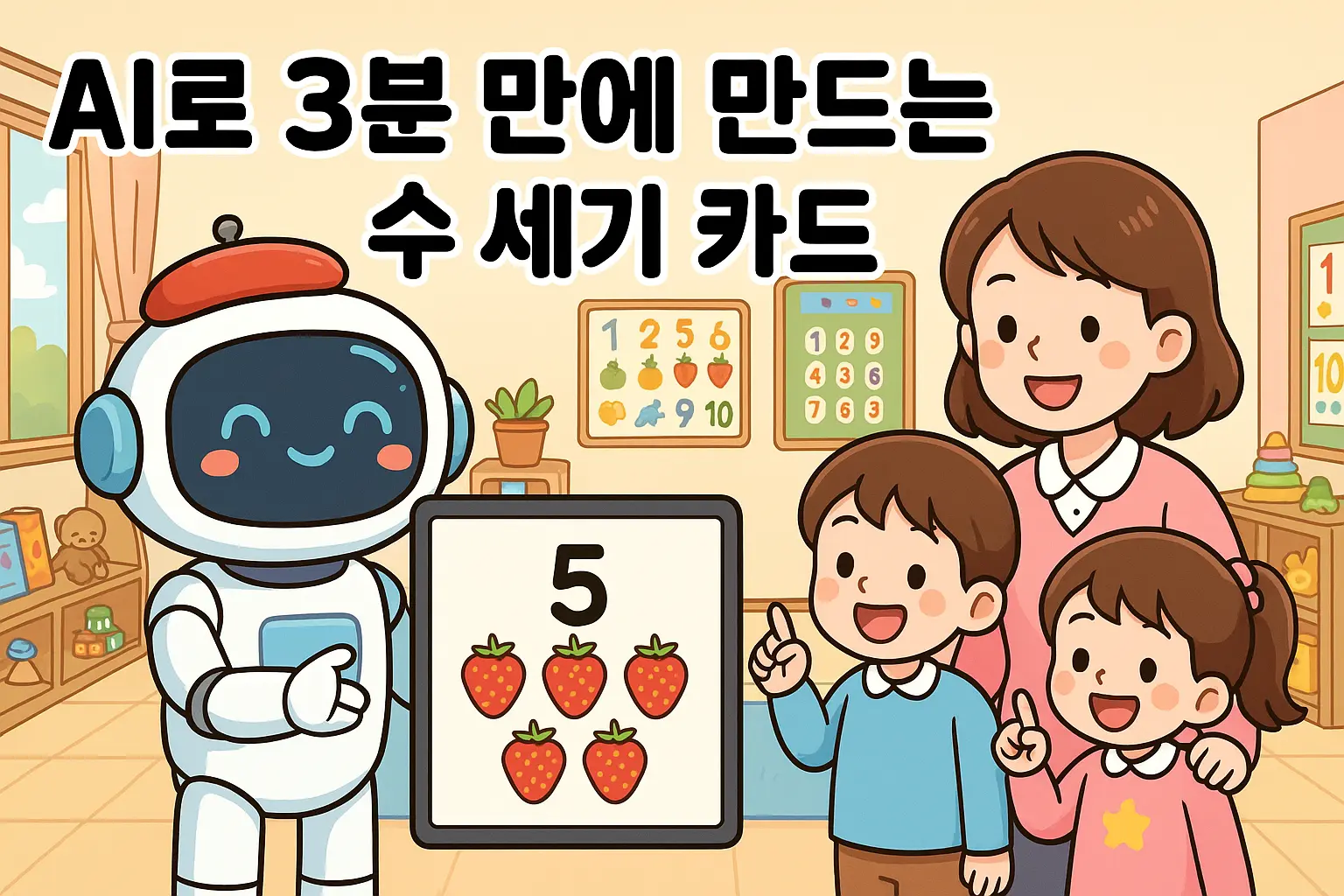 AI로 3분 만에 만드는 수 세기 카드