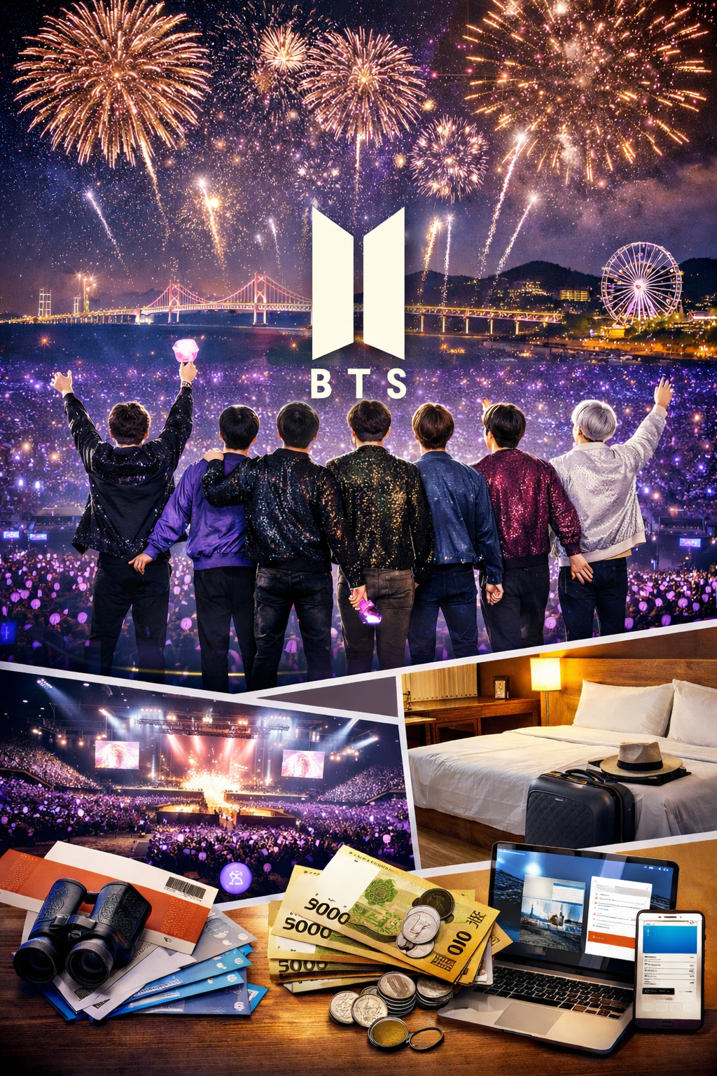 BTS 월드투어 부산 콘서트 총정리｜일정&middot;장소&middot;티켓가격&middot;예매방법&middot;숙박비 현실 가이드 관련 사진