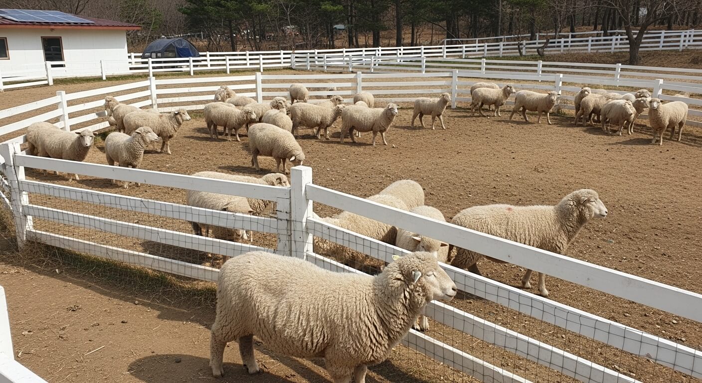 초등학교 여름방학 대관령 양떼목장