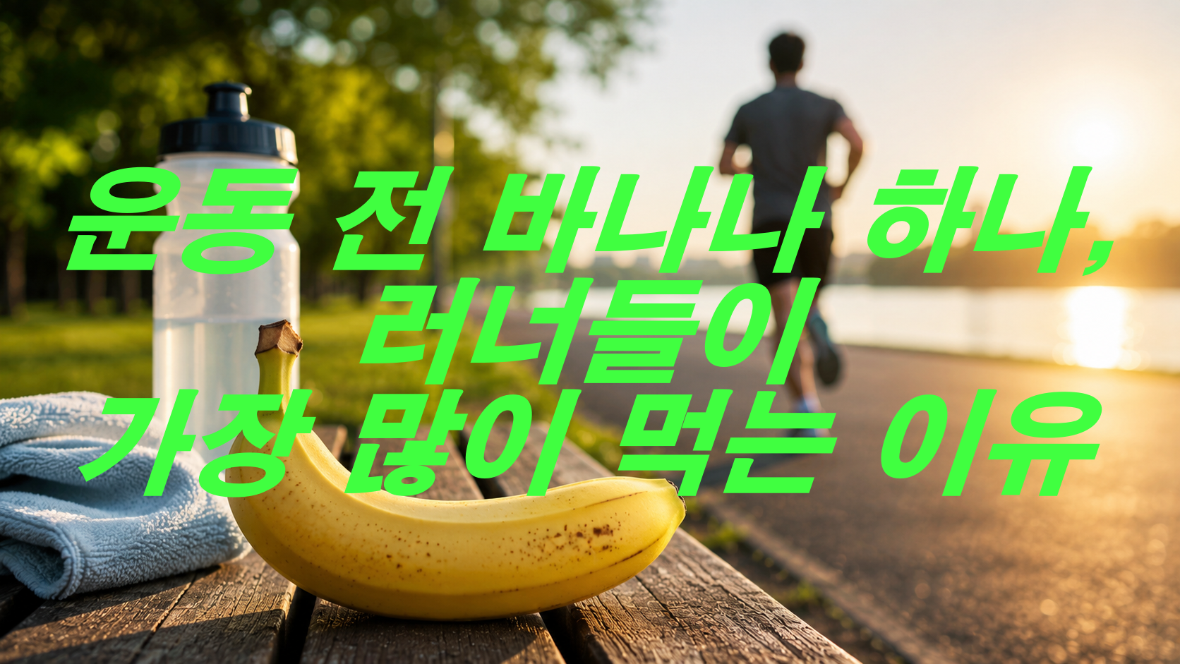 운동 전 바나나 하나, 러너들이 가장 많이 먹는 이유