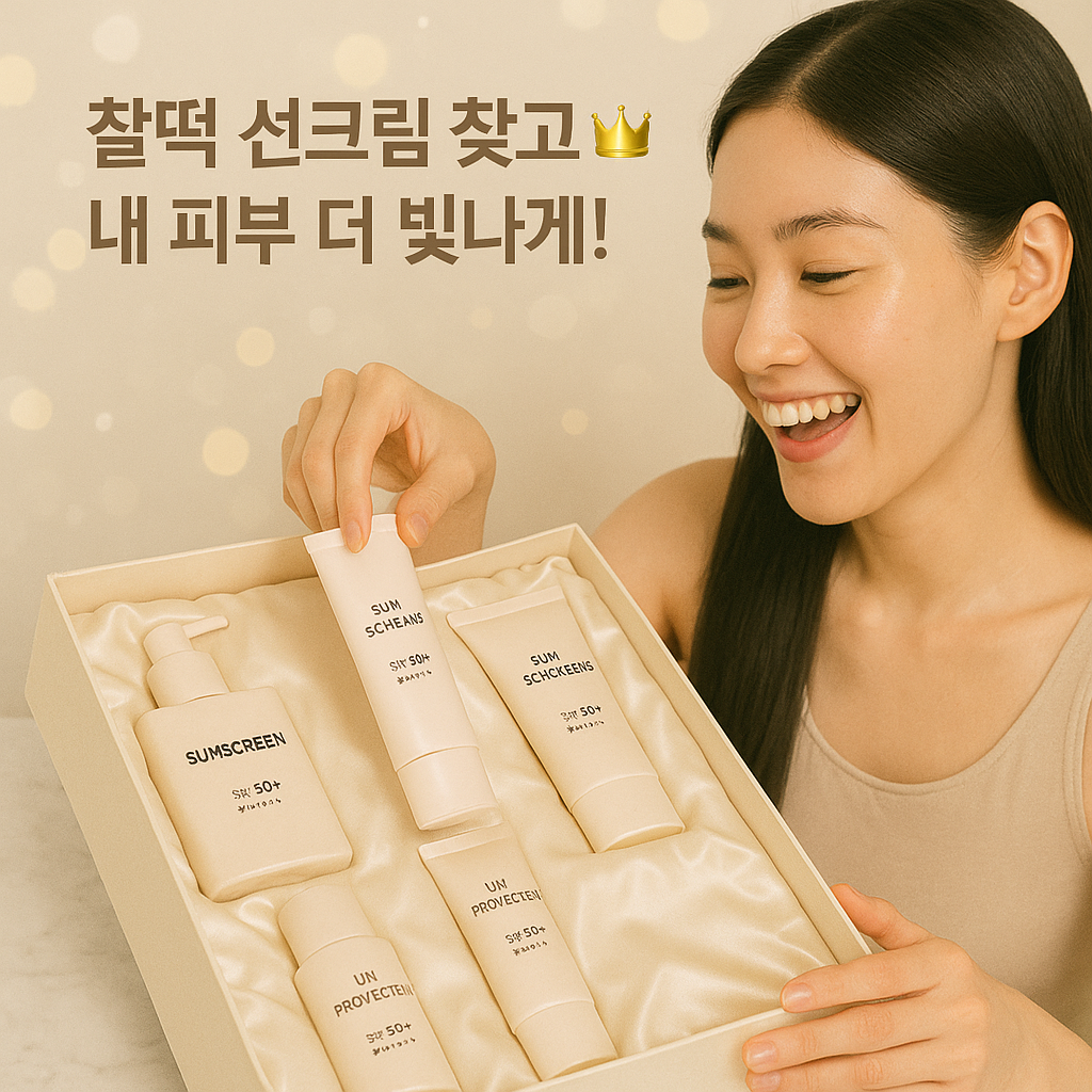 찰떡 선크림 찾고! 👑 올여름 피부 주인공은 바로 나!