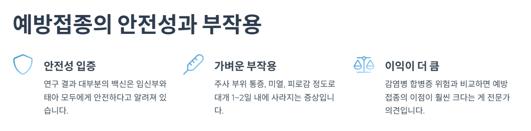 예방접종의 안전성과 부작용