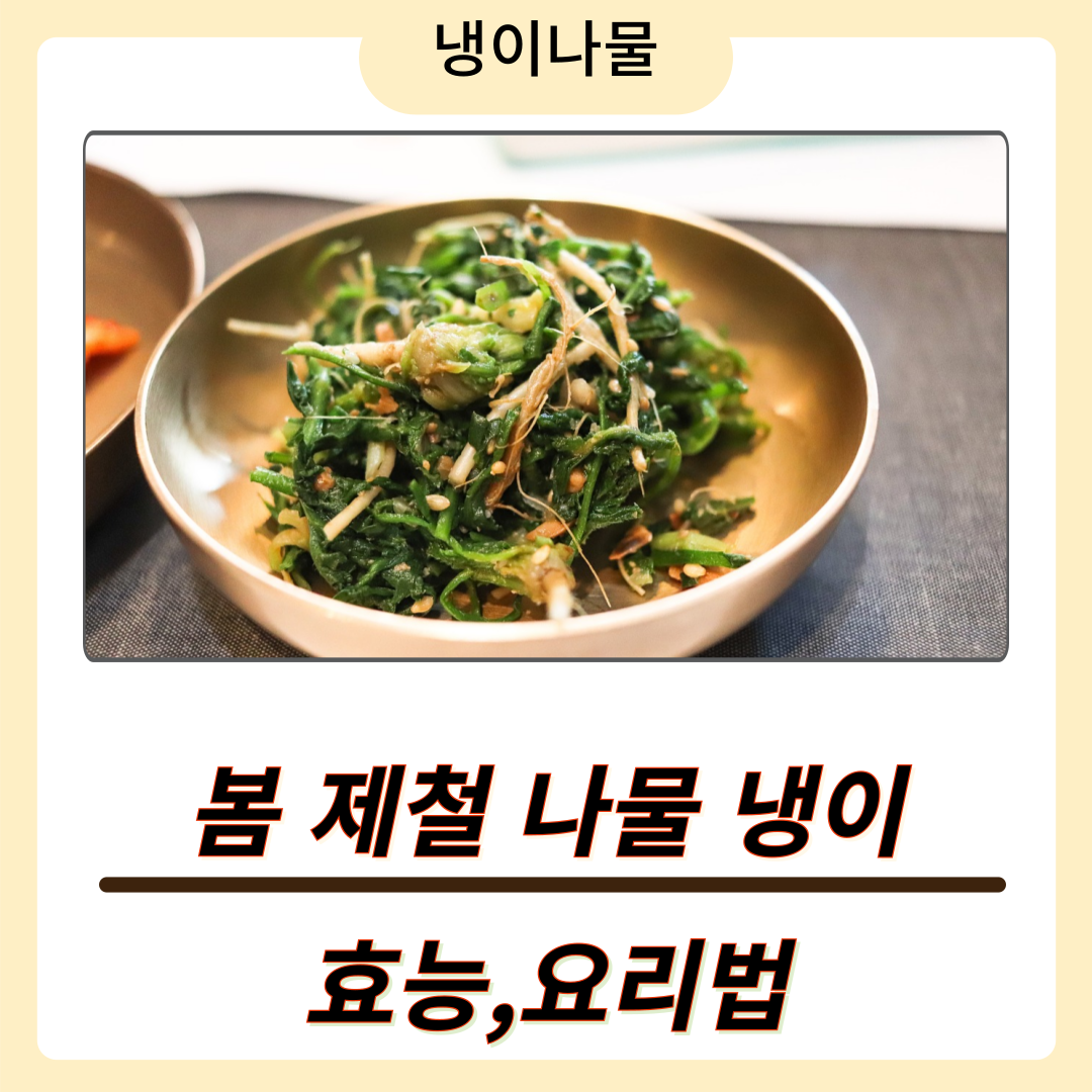 냉이의 효능과 활용법