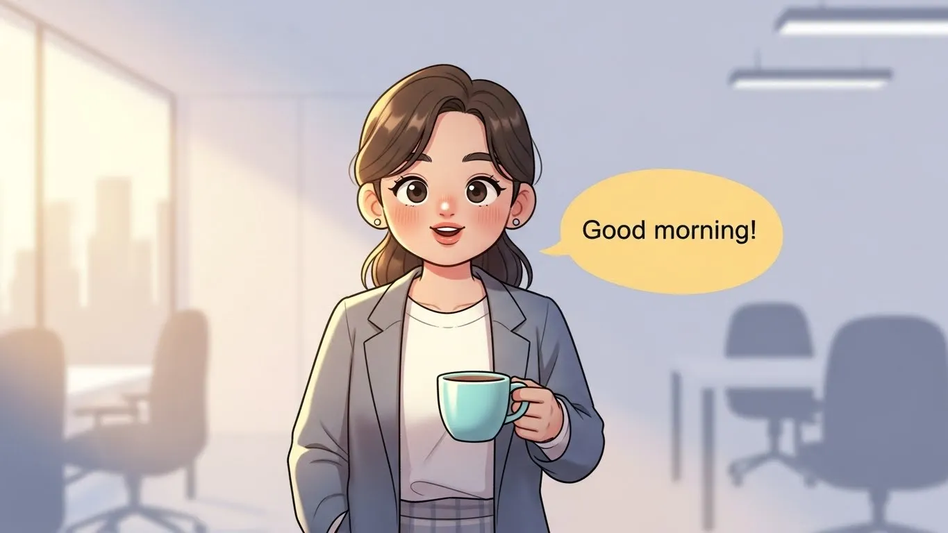 아침 출근 인사말