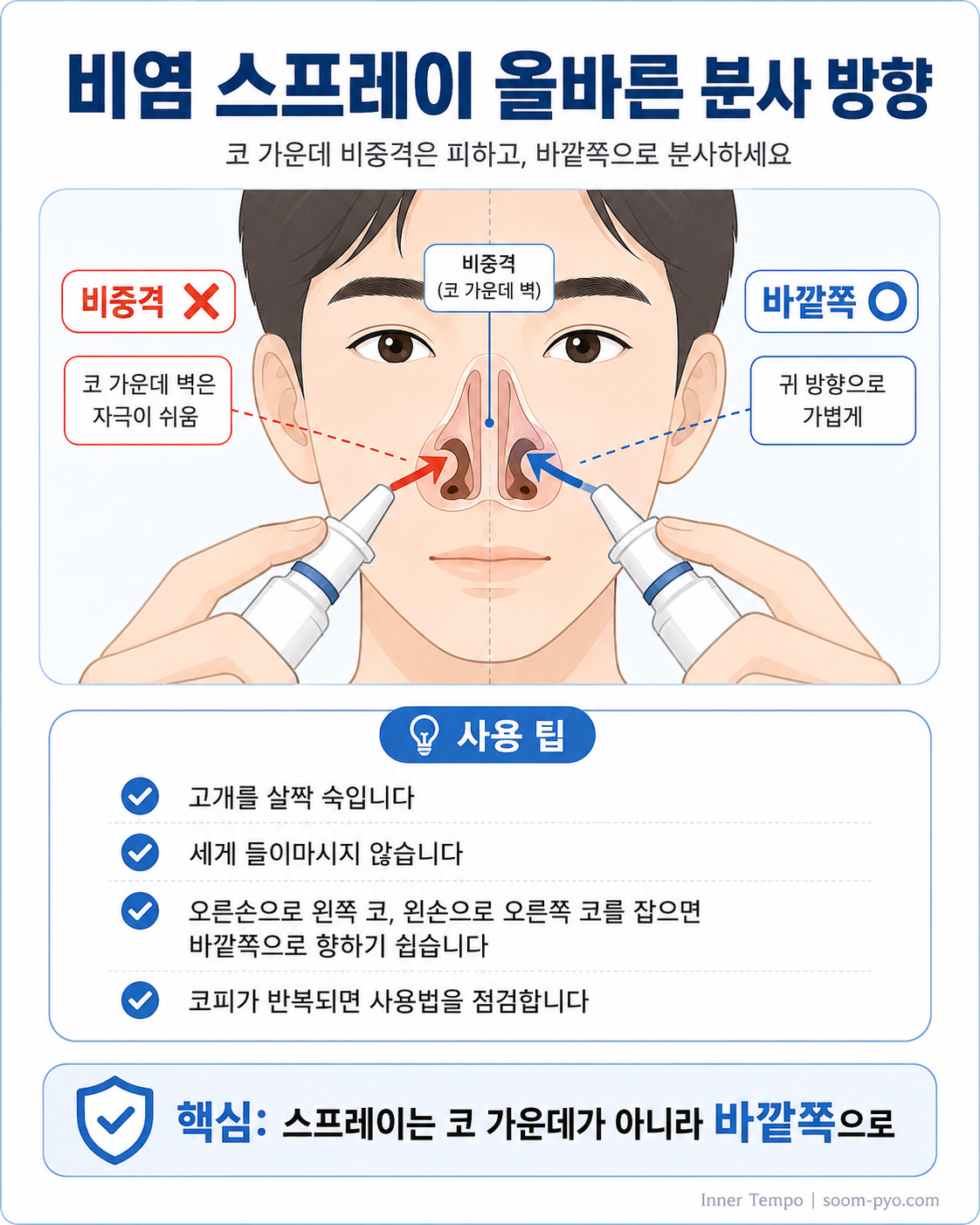 비염 스프레이 사용법 안내