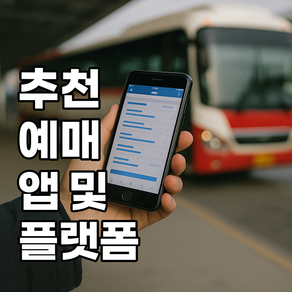 추천 예매 앱 및 플랫폼