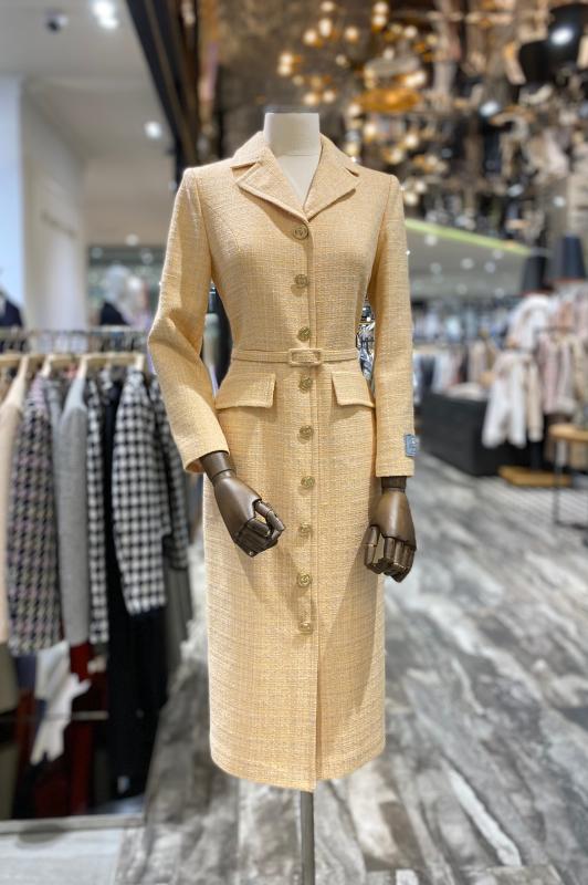 모조에스핀 트위드 벨트 원피스 S222MSE011