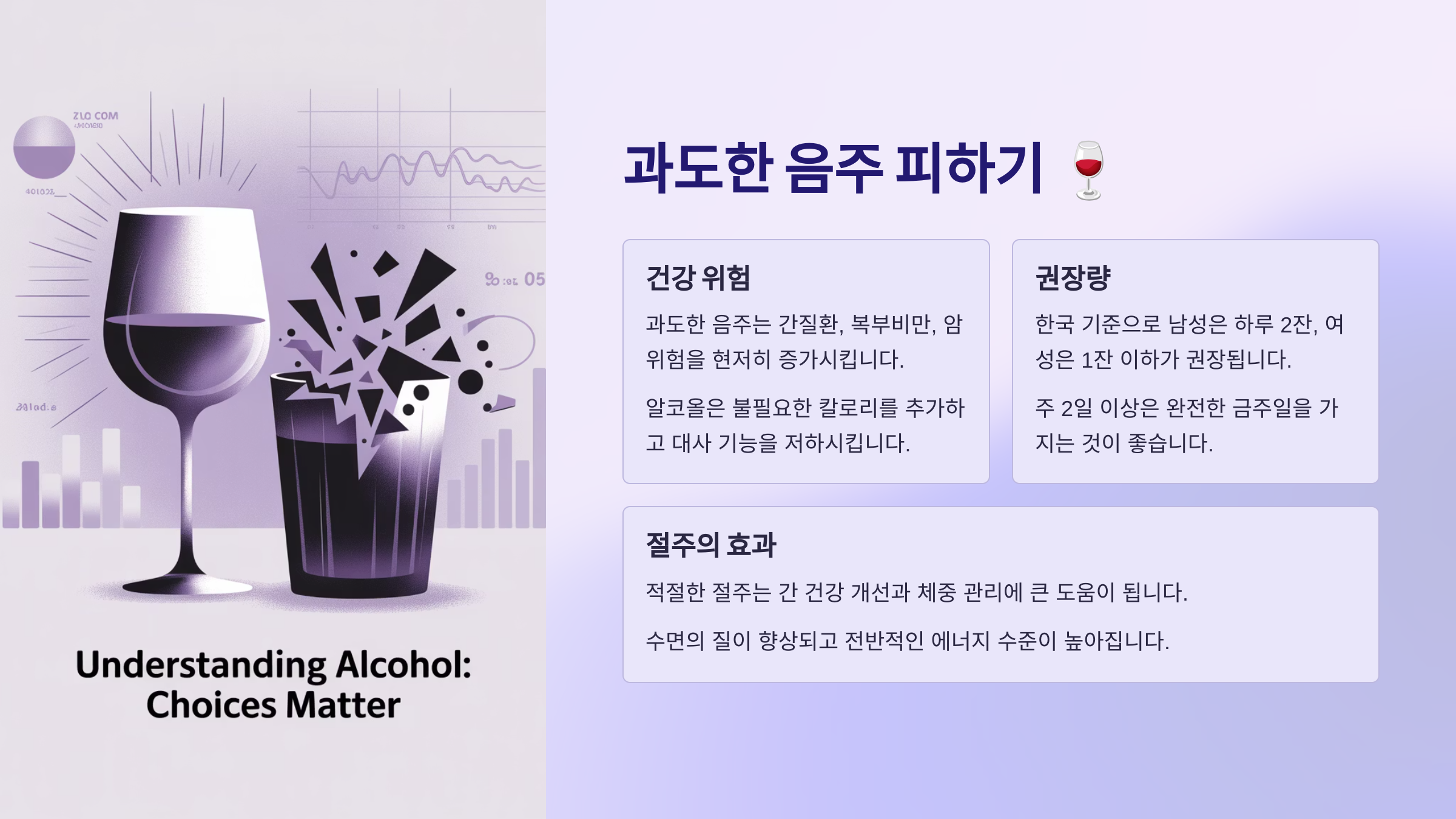 과도한 음주 피하기