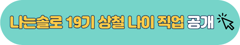 나는솔로 19기 상철 직업