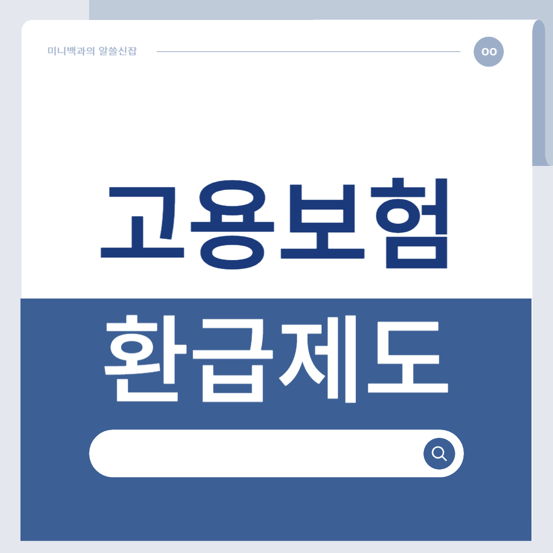 고용보험 환급제도