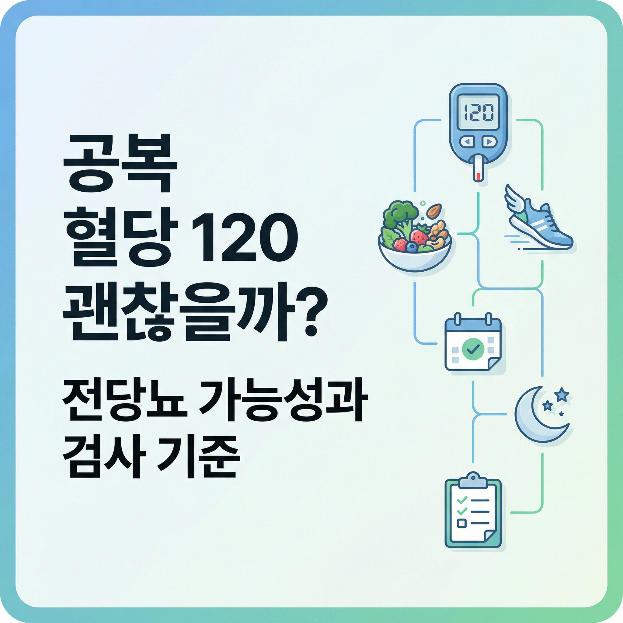 공복 혈당 120 인포그래픽